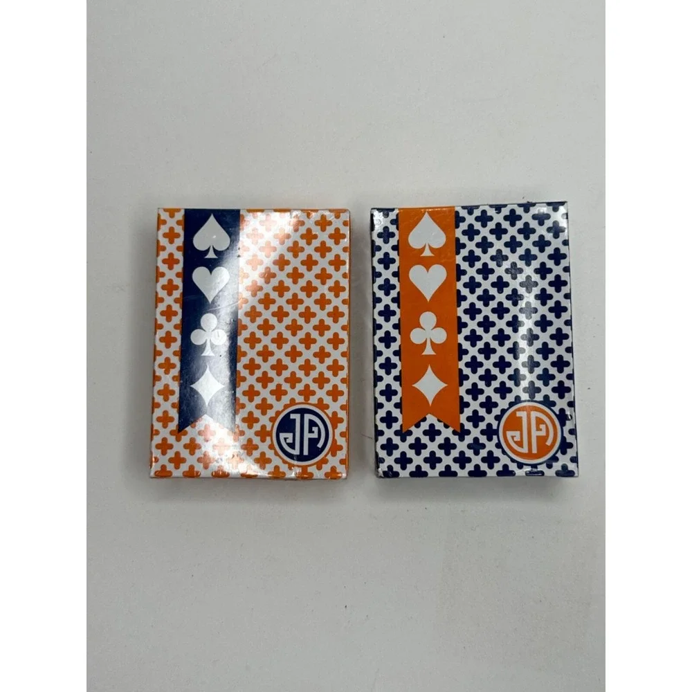 New Jonathan Adler playing cards 2 decks sealed blue orange
